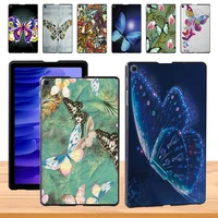 fashion case for samsung galaxy tab a7 10 4 t500 t505 butterfly series pattern slim tablet back shell free stylus