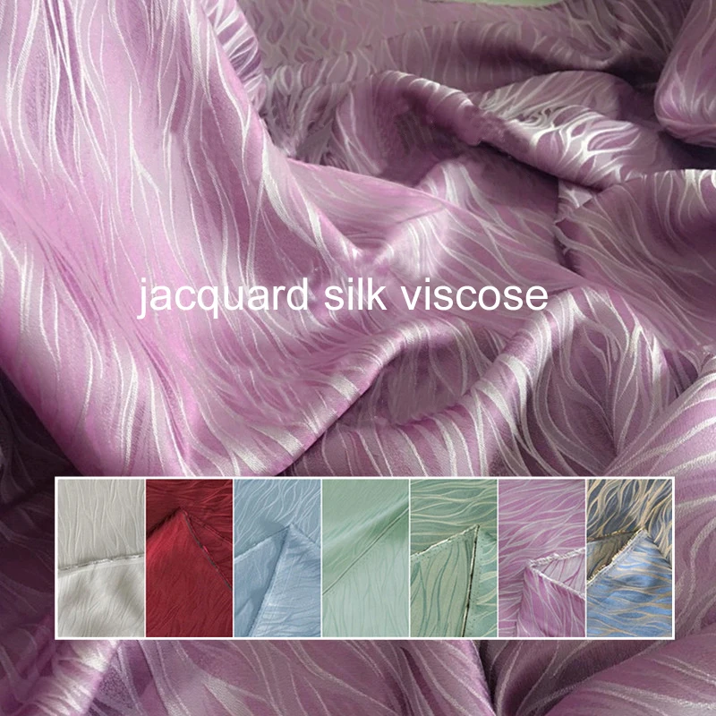 100 см * 114 Ткань шелковая ткань 3d jacaurd креп шелк вискоза шармёз|Ткань| |
