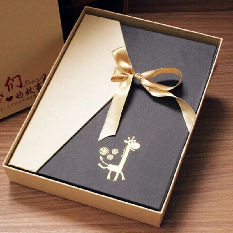 60 страниц DIY альбом с подарочной коробкой креативная книга для хранения