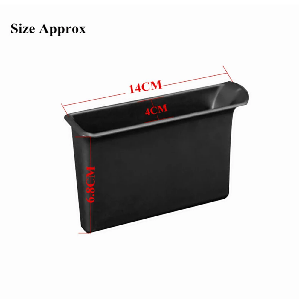 

Parts Armrest Container Organizer Pocket Storage Box Interior Set Black