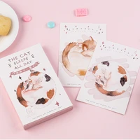30sheets dumplings cat kawaii gift letters message greeting card new year cards postcard bookmarks aesthetes japanese stationery