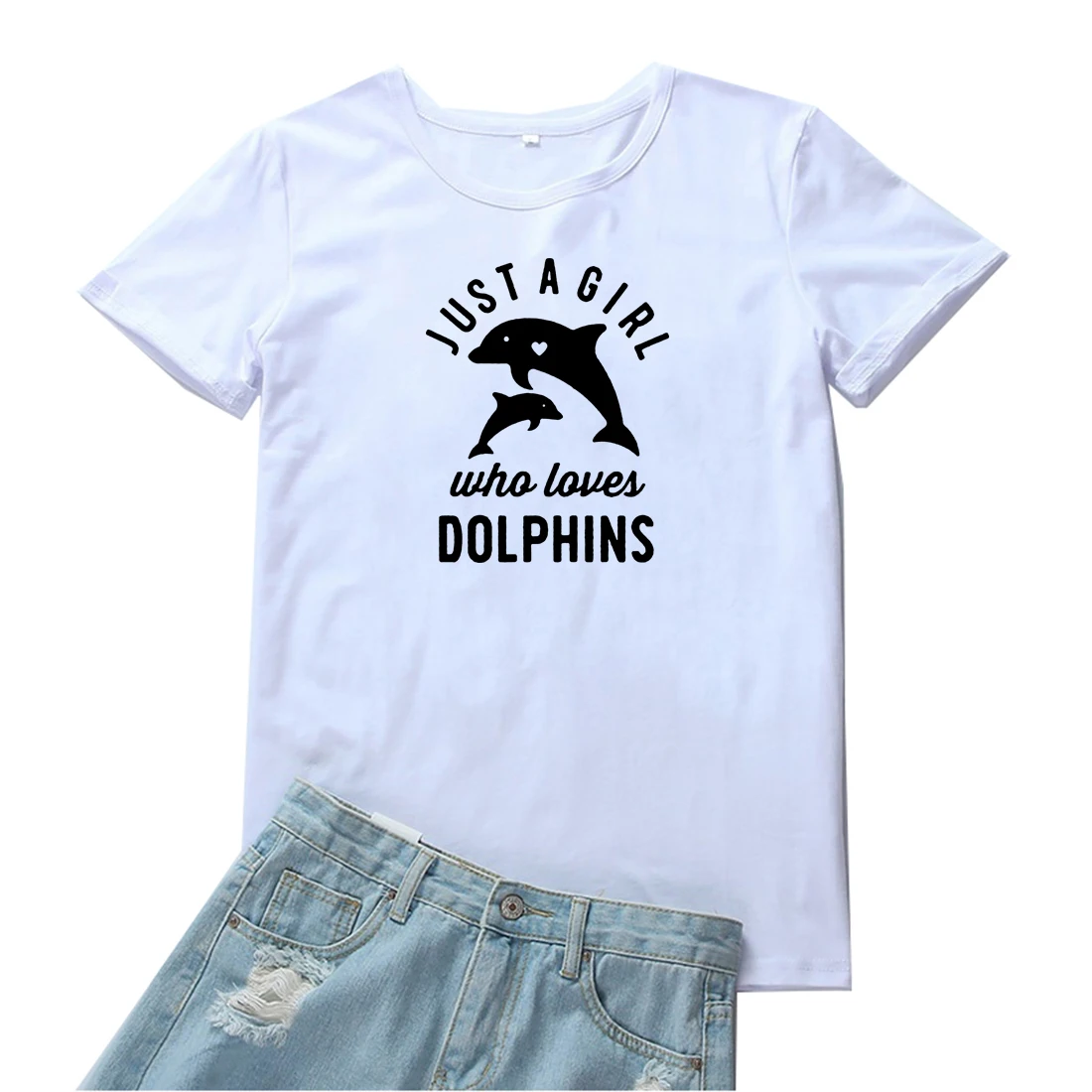 Футболка женская летняя хлопковая с принтом только девушка которая любит