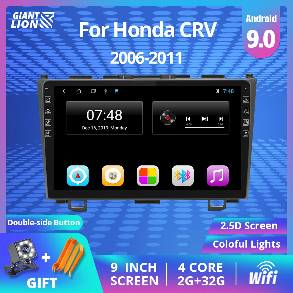 2din Android 9 0 автомобильное радио для Honda CRV CR V 2006 2007 2008 2010 2011 2012 GPS навигация