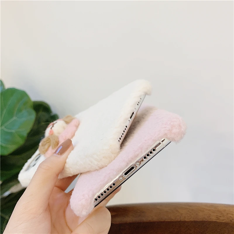 KISSCASE пушистый милый чехол для iPhone 11 Pro Max X XR Xs TPU телефона Xr 8 7 6 6s Plus оболочка |
