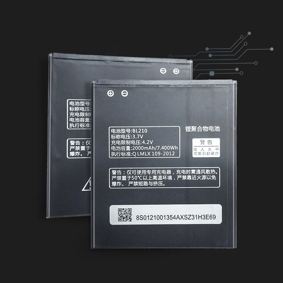 Аккумулятор BL210 для Lenovo A536 A606 S820 S820E A750E A770E A656 A766 A658T S650 | Мобильные телефоны и