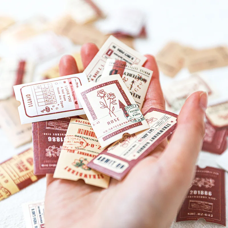 Винтажная серия билетов креативные дорожные наклейки этикетка цилиндрический