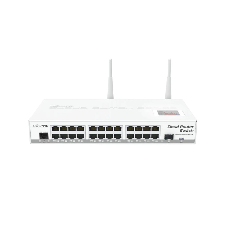 

Mikrotik CRS125-24G-1S-2HnD-IN Cloud Router Gigabit Switch, Fully manageable Layer 3, 24x10/100/1000Mbps