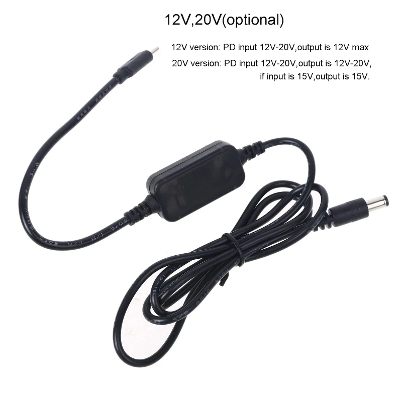 36 Вт USB C PD Тип до 12 В 20 в 5 5x2 мм конвейер адаптер кабель Шнур Линия для Wi-Fi