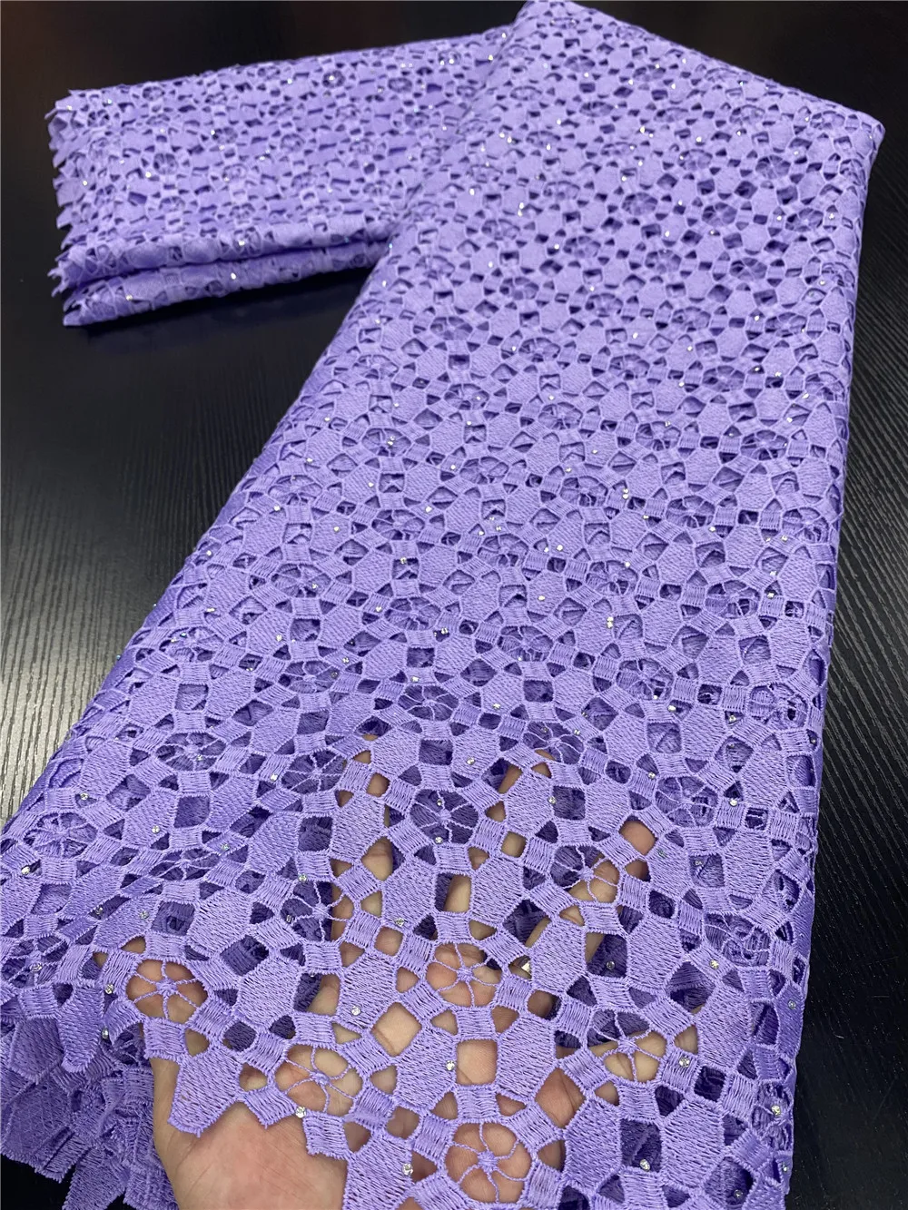 

White Guipure Cord Lace 2020 High Quality Nigerian African Cord Lace Fabrics Punch Water Soluble For Party Material YA3504B-4