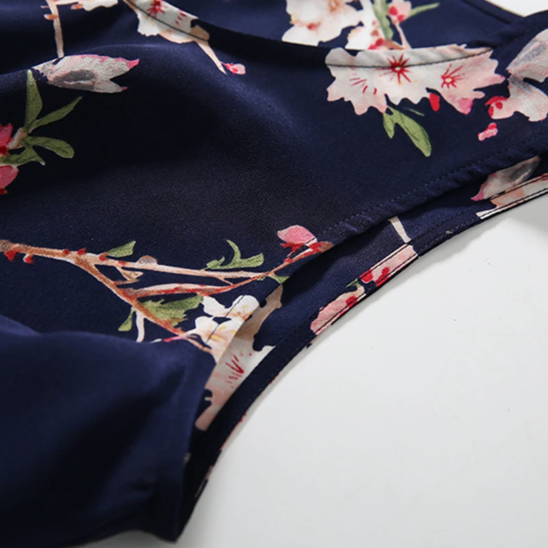 

SuyaDream Women Silk Tanks 100%Real Silk Crepe Floral Print Sleeveless Tank Tops 2020 Summer Elegant Vests