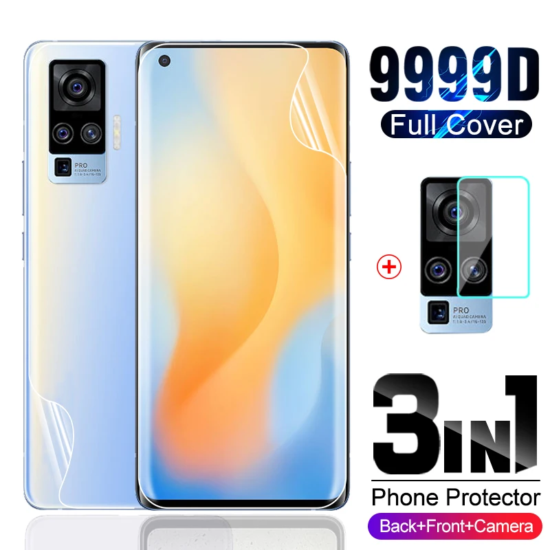 

vovi x50 pro hydrogel film for vivo x50 x 50 pro x50pro hd anti-scratch camera front back screen protect film not glas 6.56"
