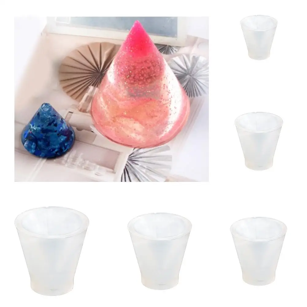 DIY силиконовая форма Хрустальная для капель ручная конусная Прозрачная