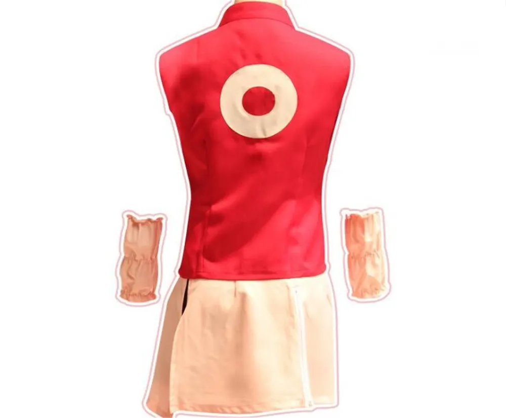 Аниме японский ниндзя шиппууден Харуно Сакура косплей костюм 2-го поколения