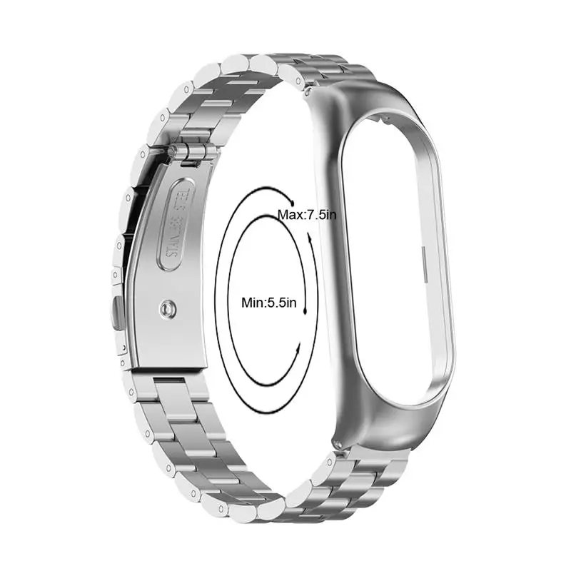 

Wristband Stainless Steel Adjustable Watchband Watch Strap Waterproof Sport Bracelet Replacement For Xiaomi 5 Watch