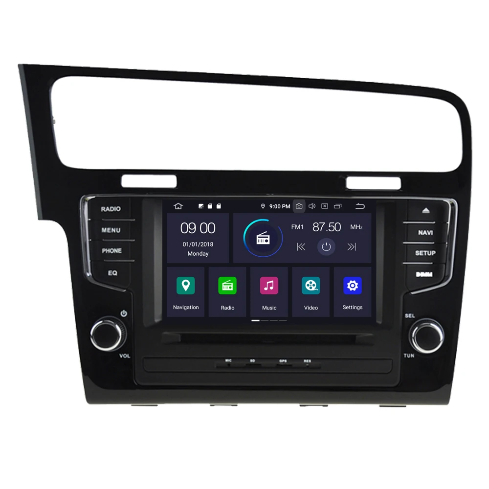 Для VW Golf 7 MK7 2014 2015 2016 для Volkswagen MIB Infotainment система сенсорный экран Android 10