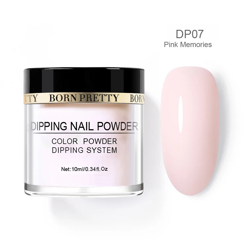 BP-DP07 BORN PRETTY окунутые порошки для ногтей градиентный французский лак Натуральный Цвет голографический блеск без лампы для лечения ногтей украшения - Цвет: BP-DP07