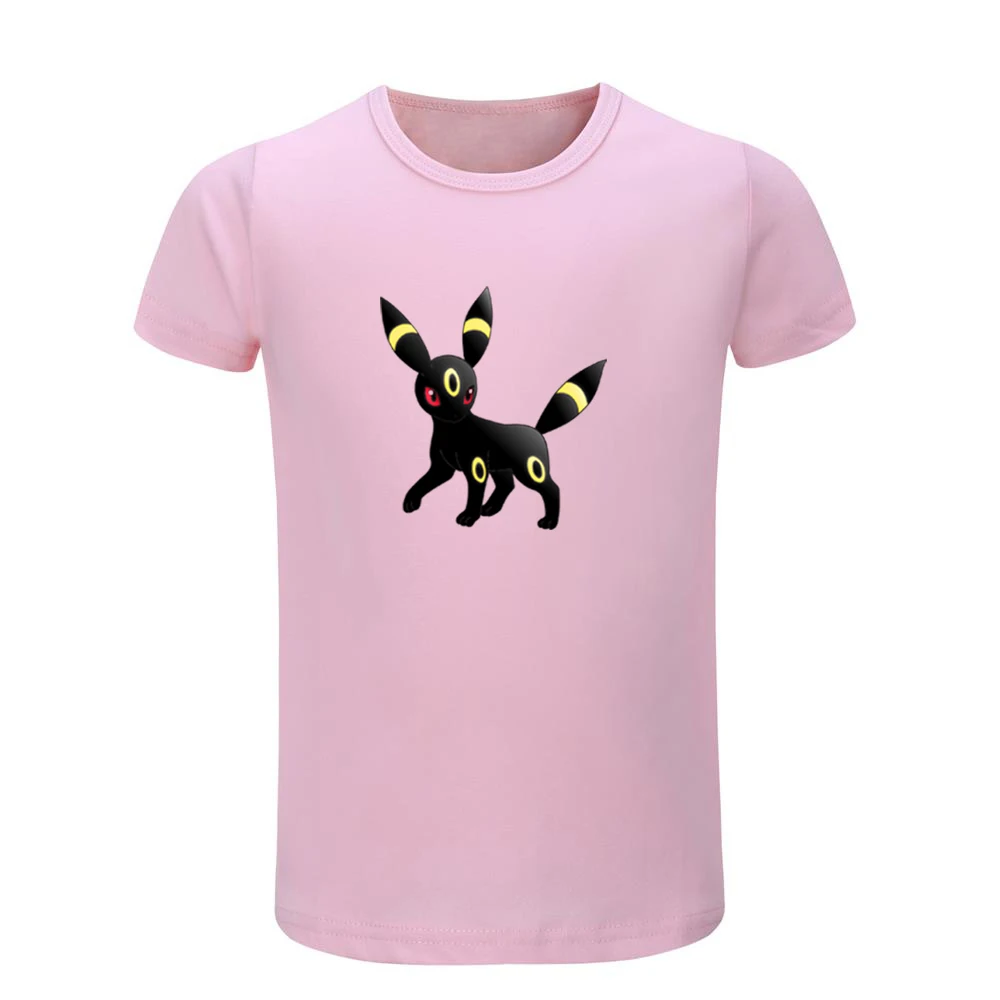 Футболки с покемоном Umbreon Charmander Bulbasaur Squirtle детские футболки рисунком топы