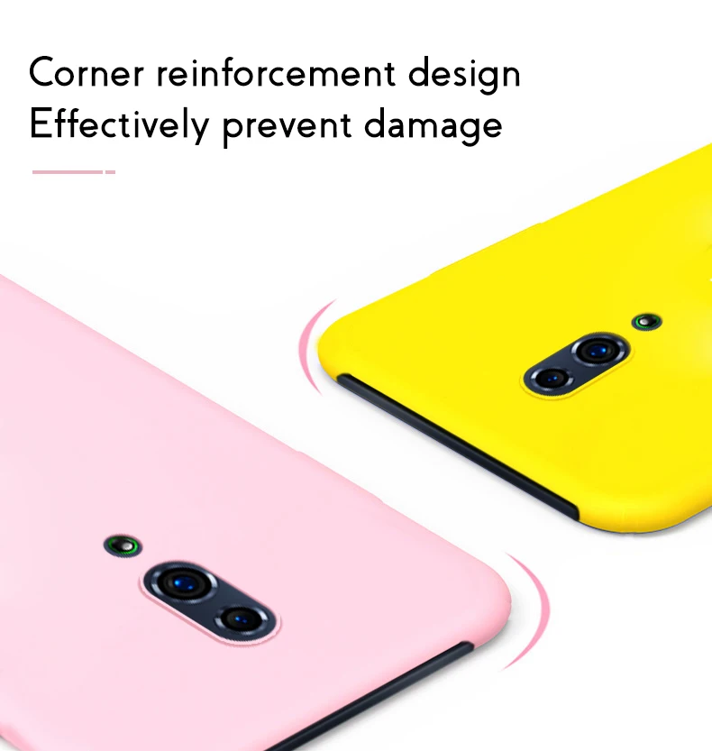 ADKO ультра тонкий цветной чехол для телефона для Oppo Reno Жесткий ПК назад простой стиль Мягкий сенсорный чехол для Oppo Reno Z 10x зум версия