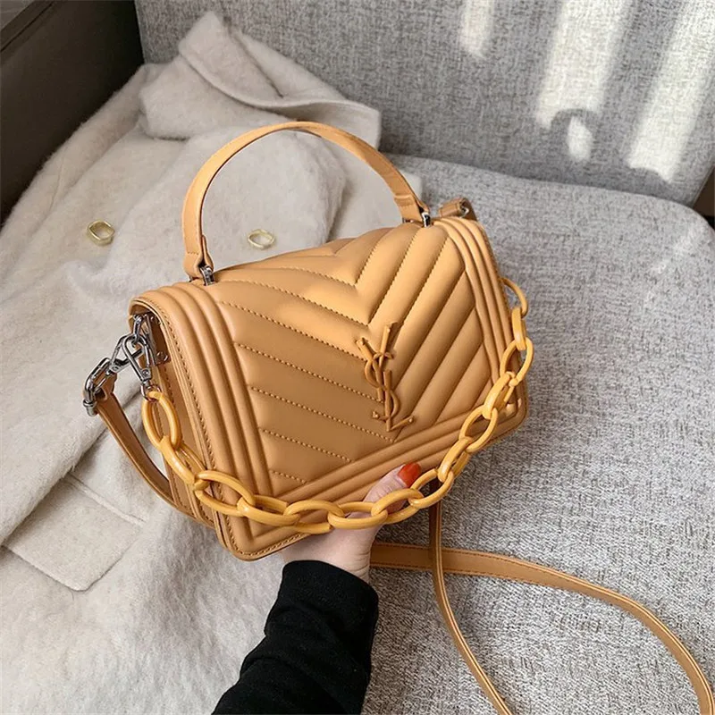 

Newest Winter High Quality Shoulder Messenger Bags Fashion Famous Designer Women Purse and Handbags Samll Square Bags Sac A Main
