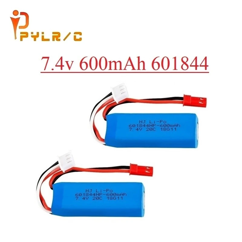 Обновленный комплект зарядного устройства Lipo 7 4 в 600 мАч для WLtoys K969 K979 K989 K999 P929 P939