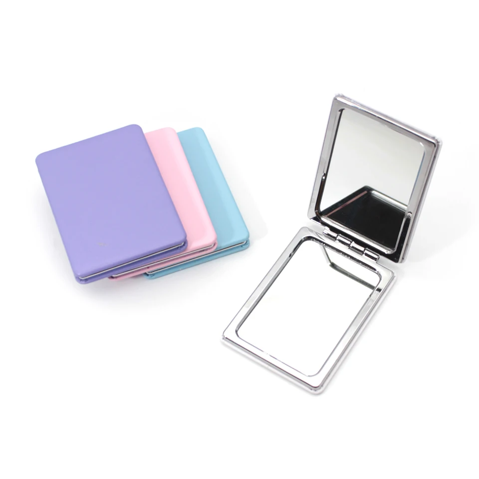 Компактное компактное зеркало для макияжа портативное складное ручное