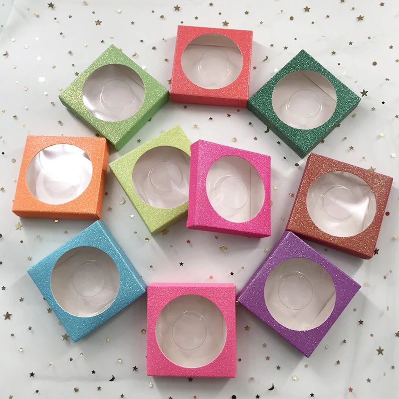 25 мм норковые ресницы на заказ упаковка пустая блестящая квадратная бумажная