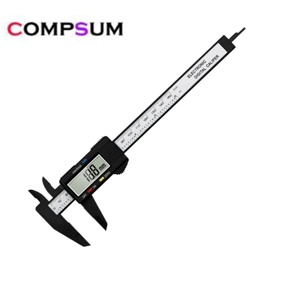 

Compsum150mm 6 Inch LCD Digital Electronic Vernier Caliper Gauge Micrometer Measuring Tool