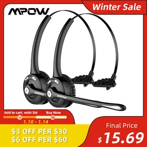 12 шт.упаковка, профессиональные беспроводные Bluetooth-наушники Mpow Pro с микрофоном