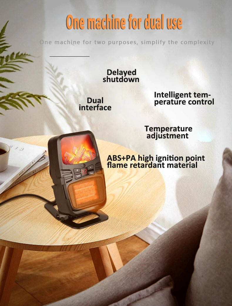 DMWD 110 В/220 В мини настольный электрический обогреватель плита радиатор с дистанционным управлением горячий воздух теплая зима теплый ветер Отопление вентилятор термостат