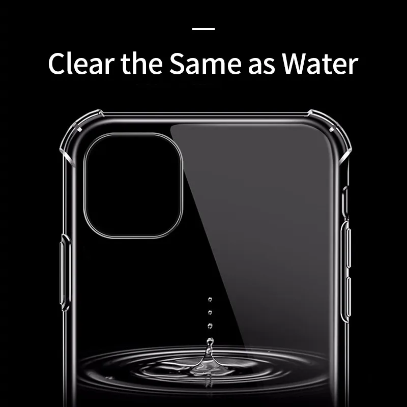 Противоударный бампер YBD прозрачный силиконовый чехол для телефона iPhone 11 X XS XR Max