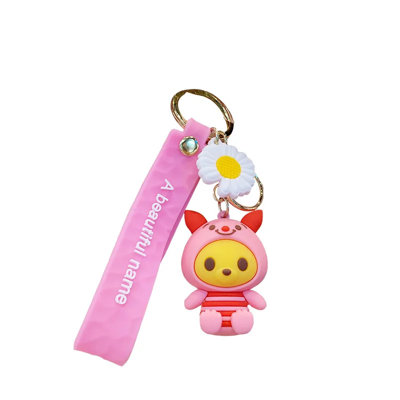 

Disney Creative Cos Play Sitting Position Minnie Mickey Keychain Cute Girl Toys Fashion For Men Women Pendant Car Key Chain Toys