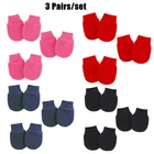 3 паркомпл. модная одежда для детей, детская мода хлопок Варежки для новорожденных и малышей, с защитой от царапин перчатки анти-есть ручной уход за кожей лица защитные перчатки детские варежки