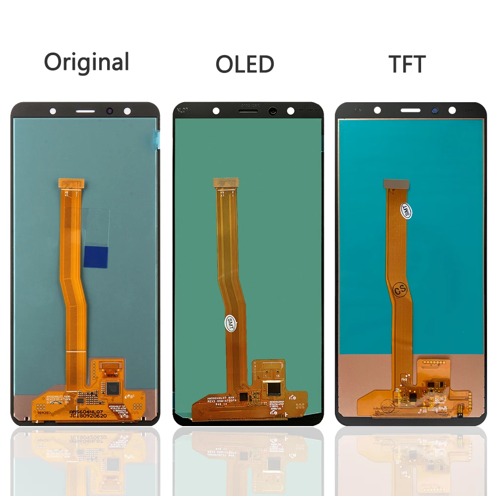 100% протестированный ЖК дисплей A750 для Samsung Galaxy A7 2018 SM A750F A750FN A750G с сенсорным