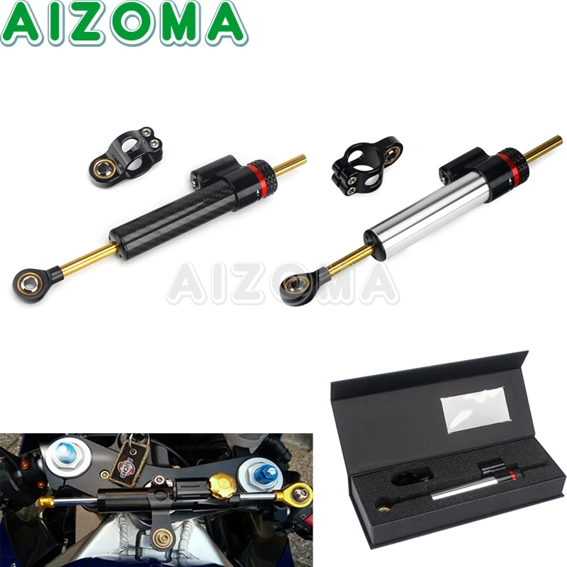 

New Steering Damper Stabilizer Bracket For Harley Dyna Softail Road King Street Glide Honda Suzuki Ducati Yamaha Kawasaki Ninja