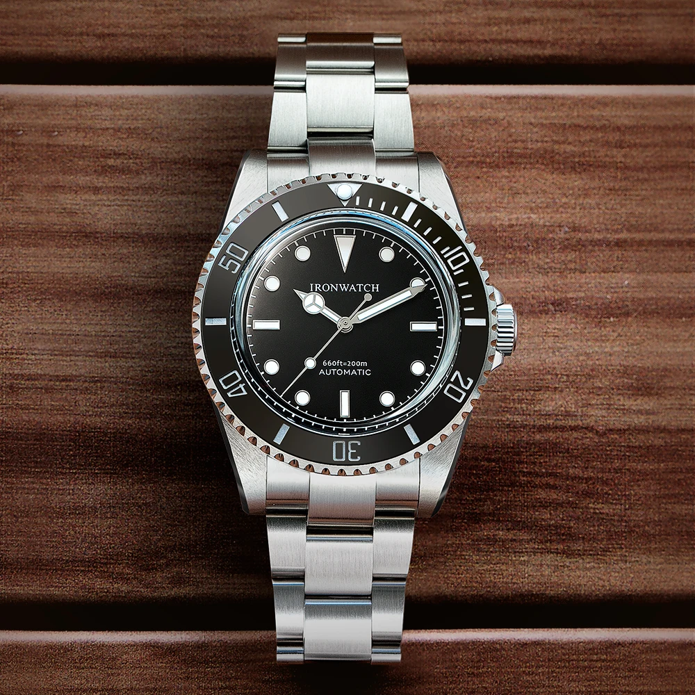 

Ironwatch 2021, Sub 14060, винтажные спортивные мужские часы для дайвинга, роскошные модные автоматические механические мужские часы с пузырьковым са...
