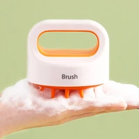 2021 new soft gel shampoo brush scalp cleaning massage shampoo comb meridian massage shampoo brush silcone bath brush