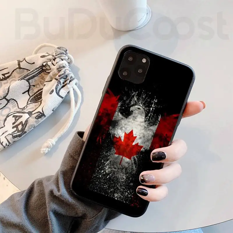 canadian flag soft phone case capa for iphone 11 7 case for iphone 11 pro max x xs xr xs max 8 7 6s plus 5 se case free global shipping