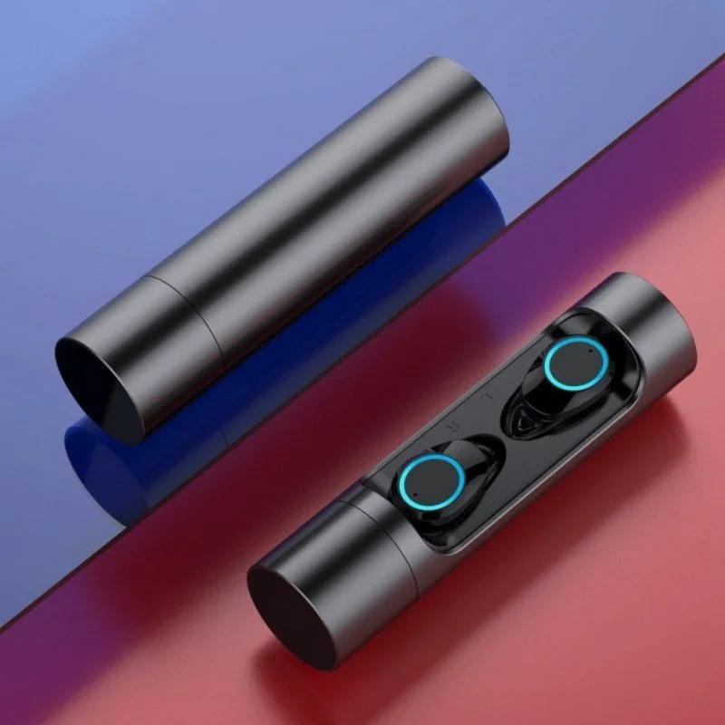 black TWS Bluetooth 5,0 наушники X8 с сенсорным управлением мини Близнецы беспроводные наушники стерео гарнитура с микрофоном IPX7 водонепроницаемые наушники - Цвет: black