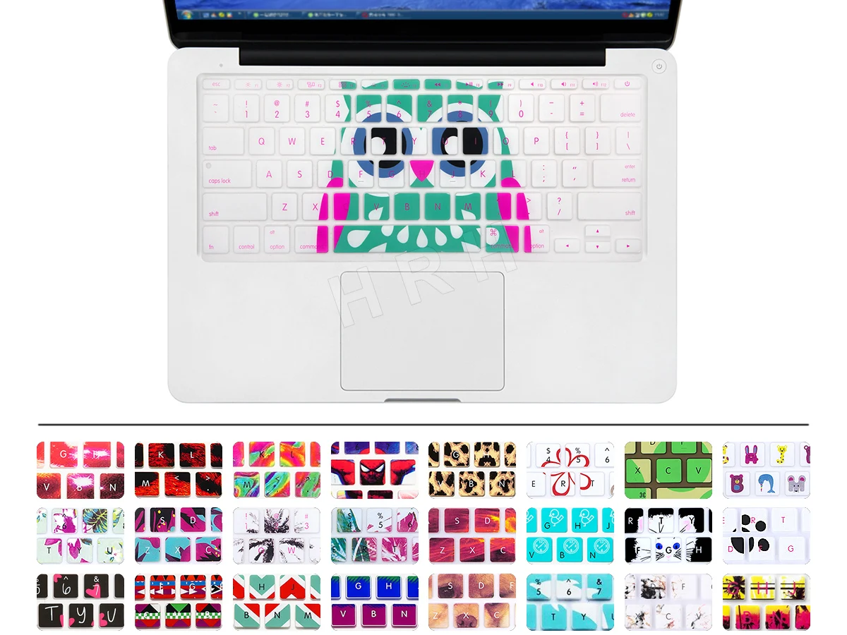 HRH тонкий модный дизайн чехол для клавиатуры силиконовая защитная пленка Macbook Air 11
