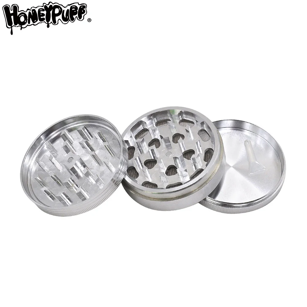 Мельница для табака алюминиевая 75 мм с острыми алмазными зубьями | Дом и сад