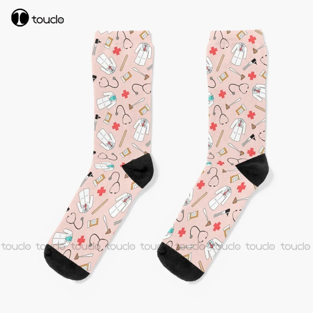 

Doctor - Pink Socks Bulk Socks Christmas New Year Gift 360° Digital Print Personalized Custom Hd High Quality Women Men