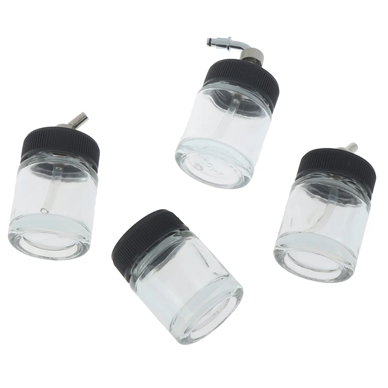 Стеклянная емкость для аэрографа стандартная всасывающая крышка с насосом