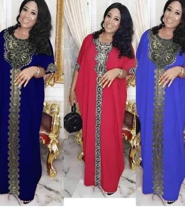 African Clothing Women Muslim Kaftan Long Abaya Dubai Robe Long Sleeve Big Swing Caftan Marocain Maxi Hijab Dress Vestido Longo
