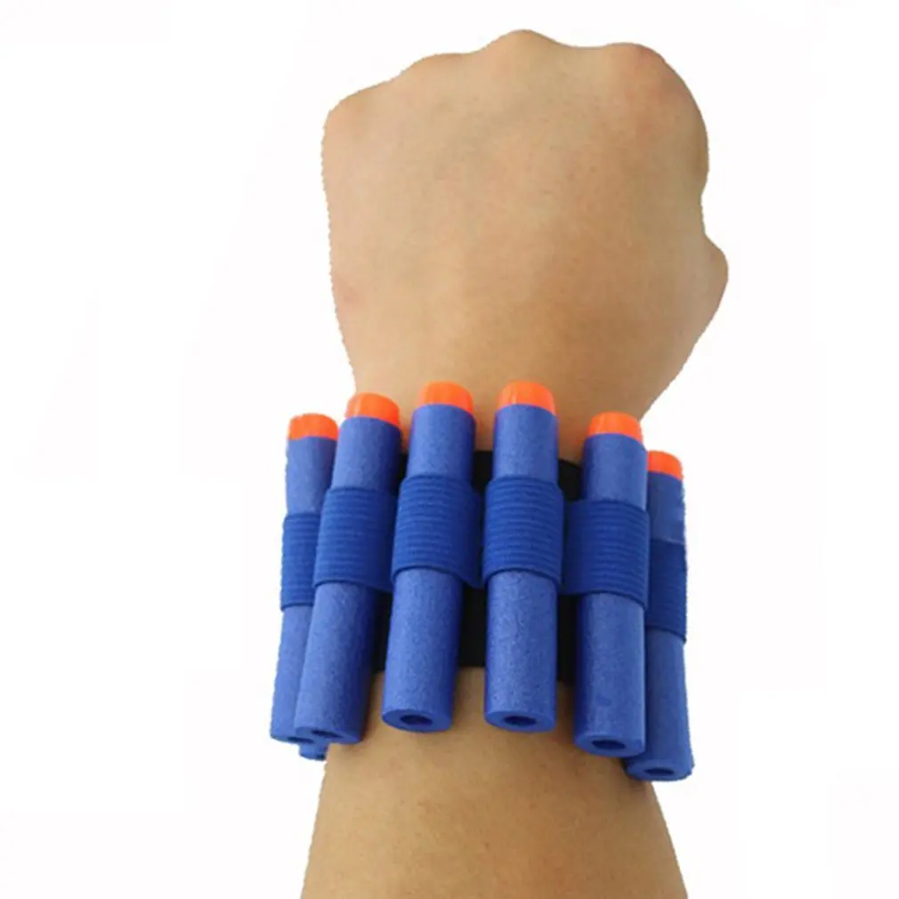 

1PCS Carrier Bullet Pouch Wrist Tactical Cuff Bracer Wrist Support Wrister Kids Toy Foam Bullet For Nerf wholesale