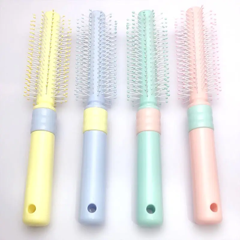 

Comb female hairdressing, curling comb, inner button, hair dryer, styling, rolling comb, student, lovely hair blowing, cylinder