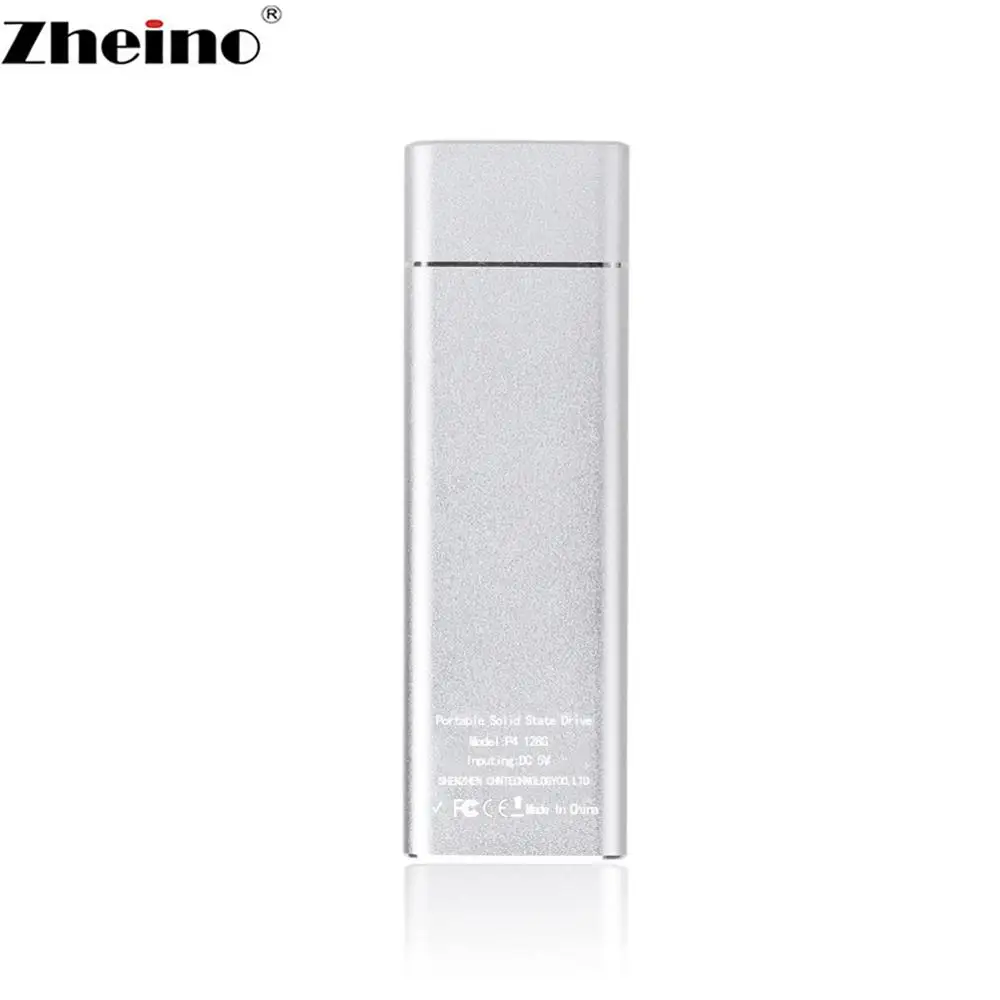 Zheino Type C к USB 3 1 портативный SSD 128 ГБ 256 512 ТБ алюминиевый внешний твердотельный