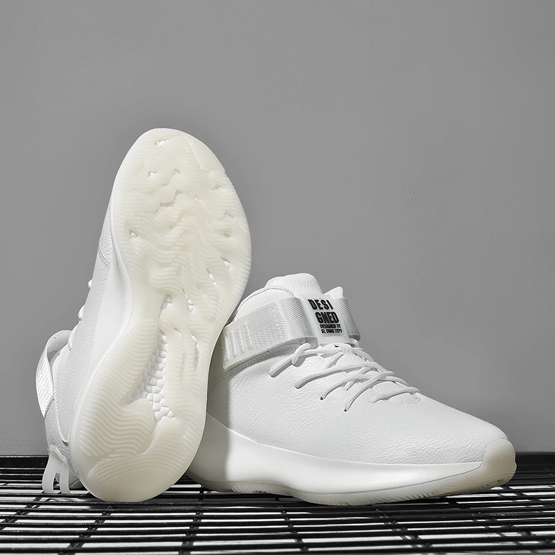 Мужские кроссовки кожаные спортивные уличные для фитнеса тренировок бега