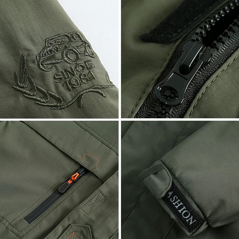 Куртка мужская для пешего туризма Повседневная ветровка средней длины с