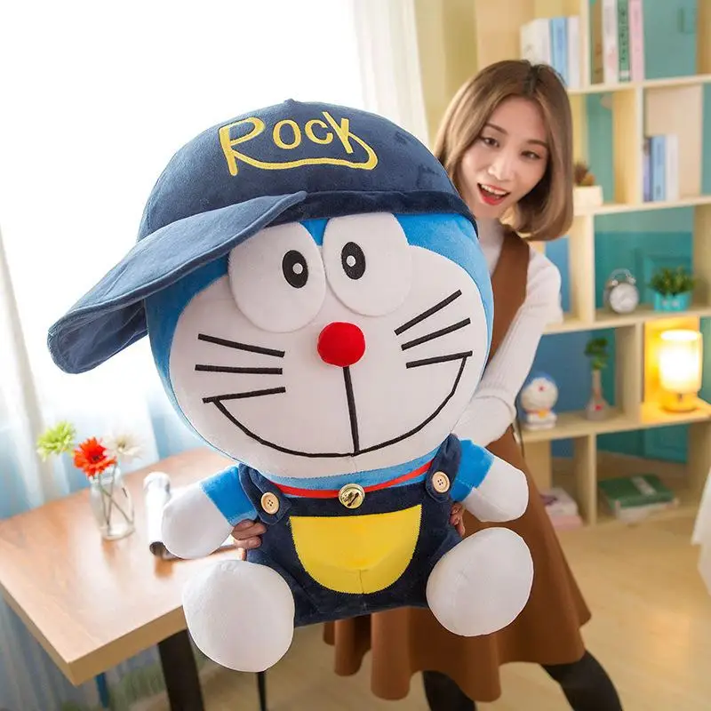 

Аниме-фигурки Doraemon, 30-60 см, мягкие плюшевые игрушки, кавайные украшения для комнаты, декоративная подушка, игрушки для детей, подарки на день ...