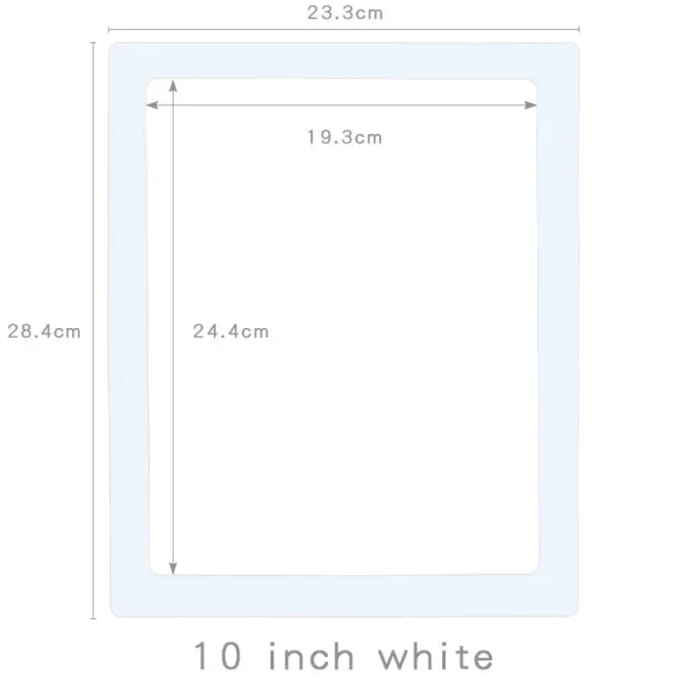 White 10 inch YIBAI 6/7/10 дюймов магнитная фоторамка Применение для холодильника и железа ворсом на внутренней поверхности показать картинку из ПВХ - Цвет: White 10 inch